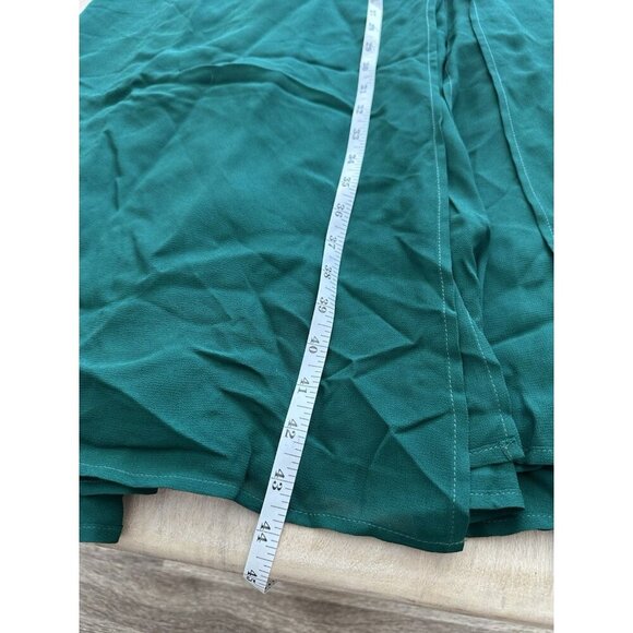 Reformation Juliette Dress Emerald Green Size 12 Bow Straps Slit Midi - Picture 8 of 8